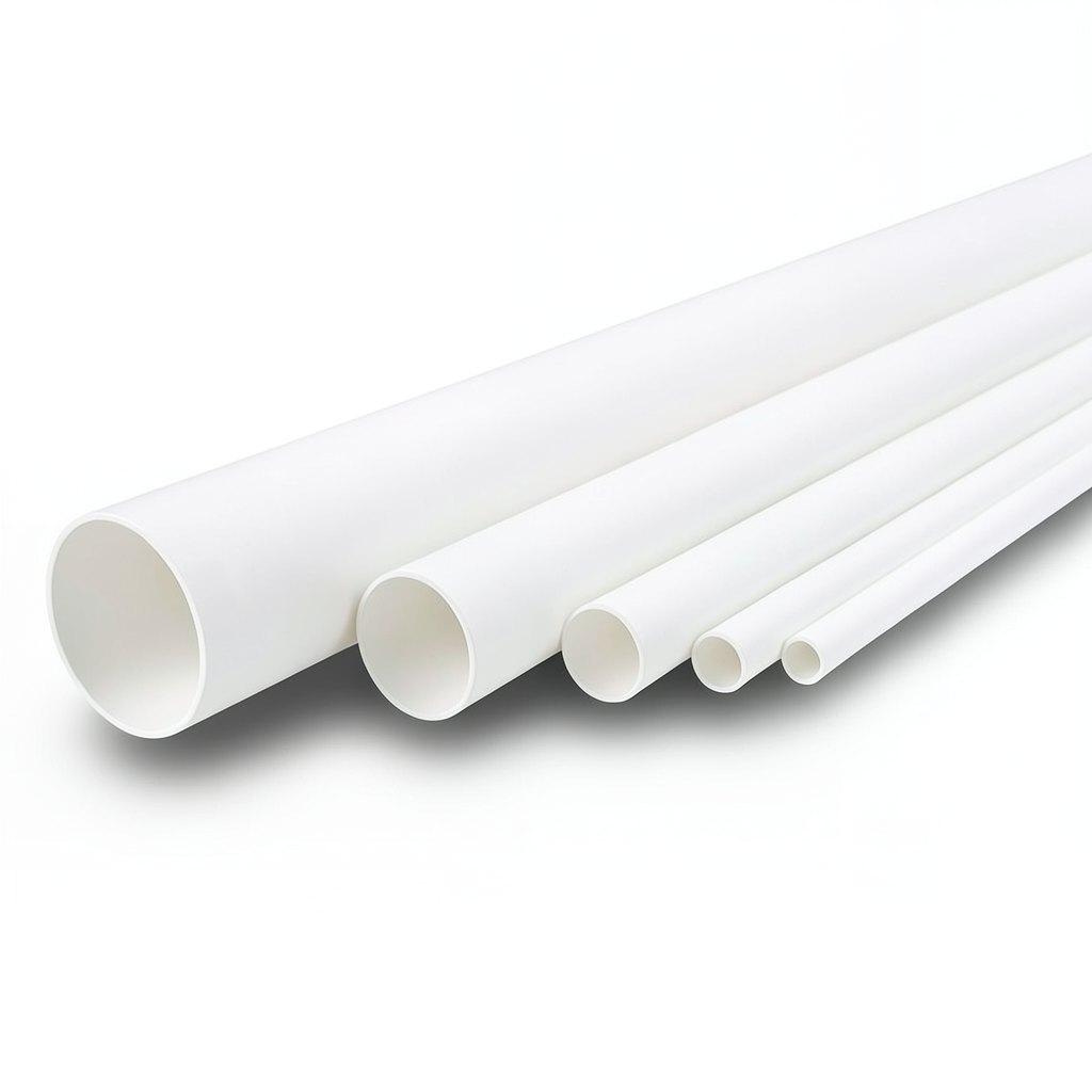 مواسير UPVC ضغط 13.8 بار مقاس 4 إنش سمك 5.44 مم لون أبيض
