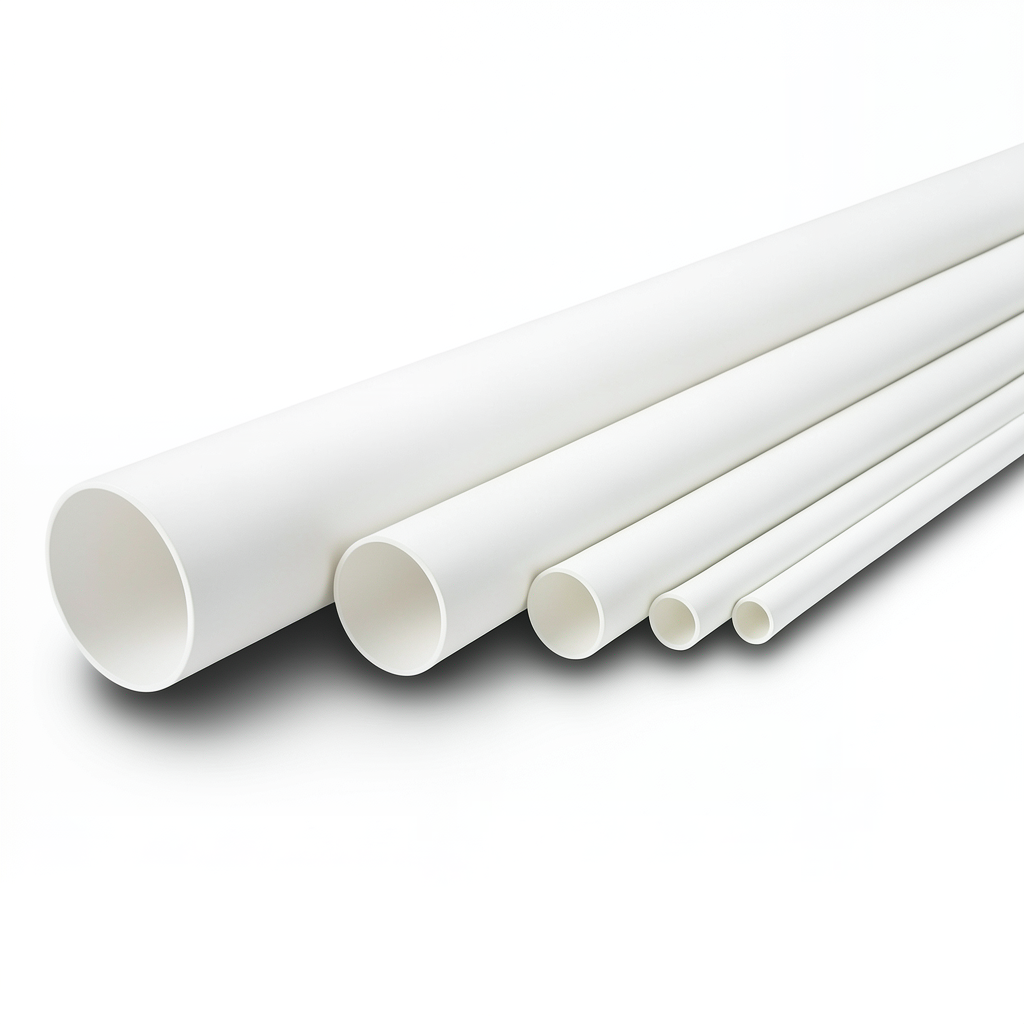 مواسير UPVC ضغط اسمي 21.7 بار مقاس 1/2 إنش سمك 1.57 مم لون أبيض