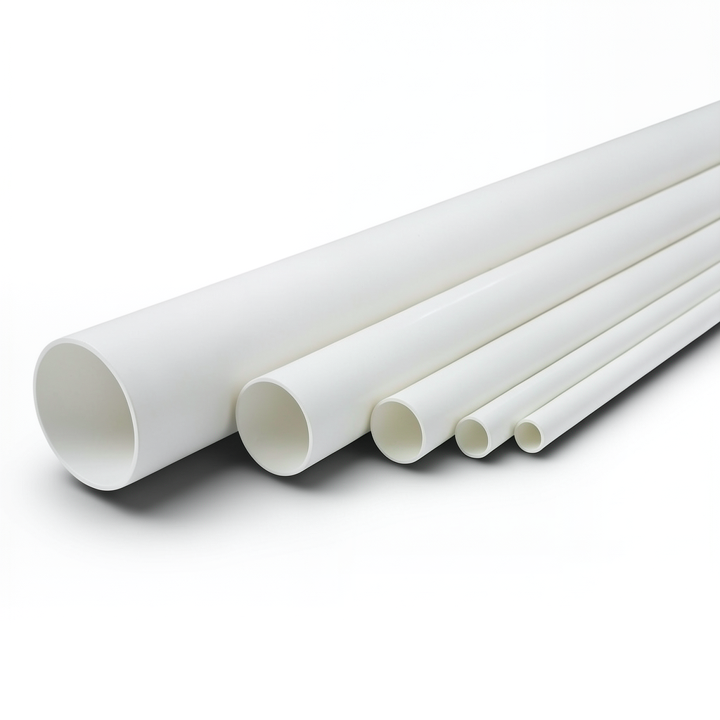 مواسير UPVC ضغط 13.8 بار مقاس 6 إنش سمك 8.03 مم لون أبيض
