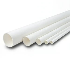 مواسير UPVC مقاس 8 إنش ضغط 13.8 بار سمك 10.41 مم لون أبيض