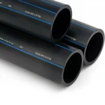 مواسير HDPE السعودي PE 100 ضغط 10 بار قطر خارجي 140  مم سمك 8.3 مم لون اسود