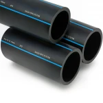 SPS HDPE Pipe PE 100 Pressure 10 Bar Outside Diameter 110 mm Thickness 6.6 mm Black Color