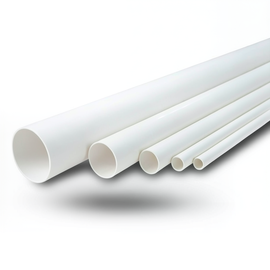 مواسير UPVC ضغط 17.2 بار مقاس 6 إنش سمك 9.91 مم لون أبيض