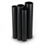 أنابيب HDPE PE 80 ضغط 10 بار قطر خارجي 1600 مم سمك 117.6 مم لون أسود