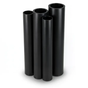 HDPE Pipes PE 80 Pressure 10 Bar 1600 mm OD Thickness 117.6 mm Black
