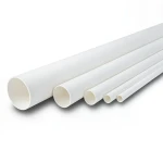 مواسير UPVC ضغط 17.2 بار مقاس 8 إنش سمك 12.9 مم لون أبيض