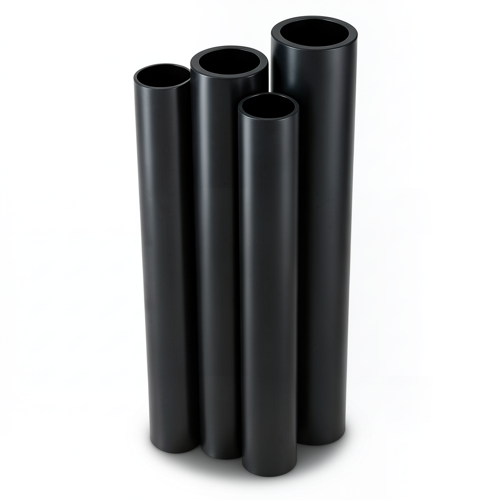 مواسير HDPE PE 80 ضغط 12.5 بار قطر خارجي 280 مم سمك 25.4 مم لون أسود