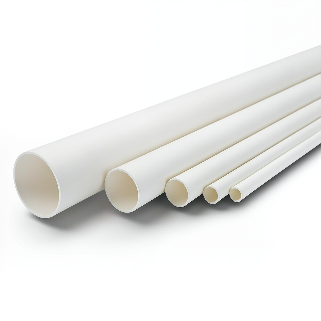 مواسير UPVC ضغط اسمي 21.7 بار مقاس 1/2 إنش سمك 1.57 مم لون أبيض