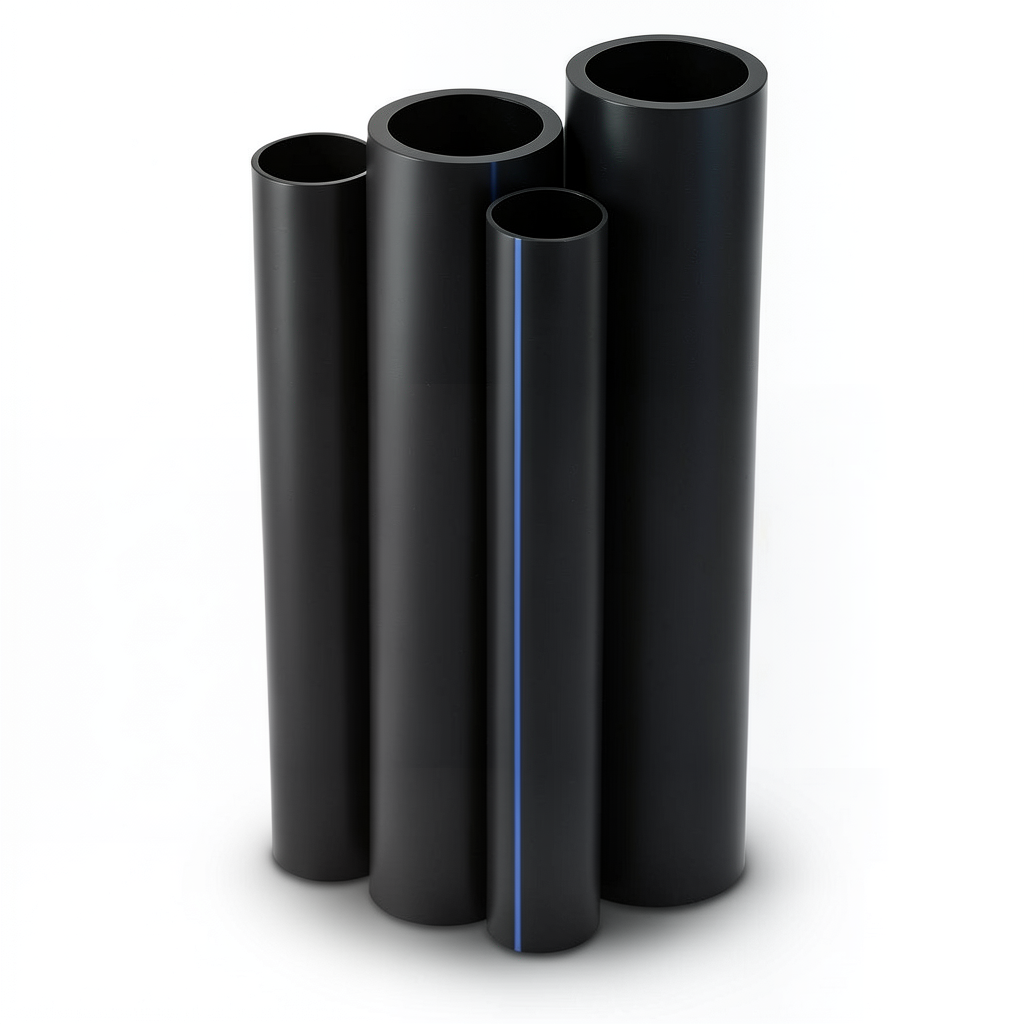 أنابيب HDPE الراجحي PE 80 ضغط 10 بار قطر خارجي 1000 مم سمك 72.5 مم لون أسود