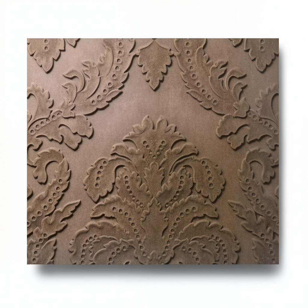 Classic Wall Decor Brown Color 10m×1.06m, Model Z46011
