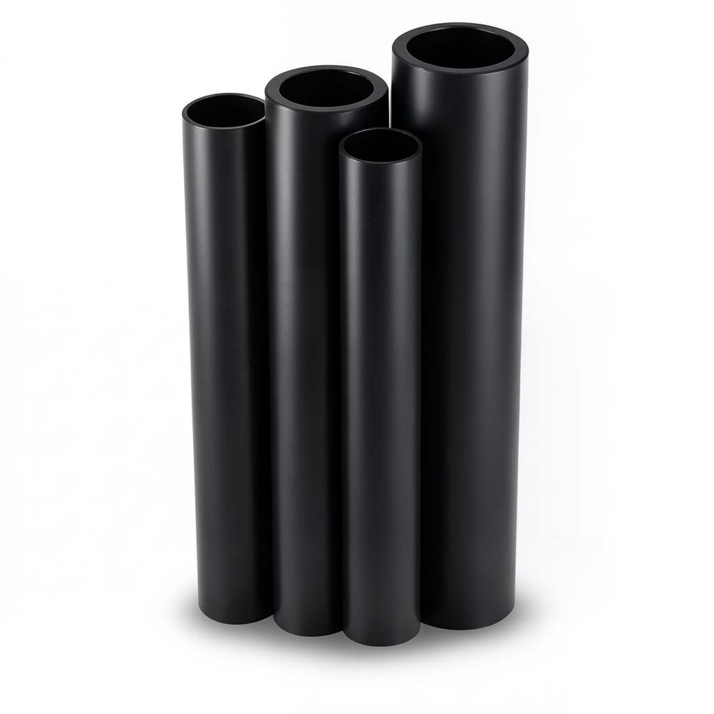 مواسير HDPE PE 80 ضغط 12.5 بار قطر خارجي 450 مم سمك 40.9 مم لون أسود