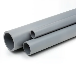 مواسير UPVC جدول 80 مقاس 1 1/2 إنش سمك 5.08 مم لون رمادي