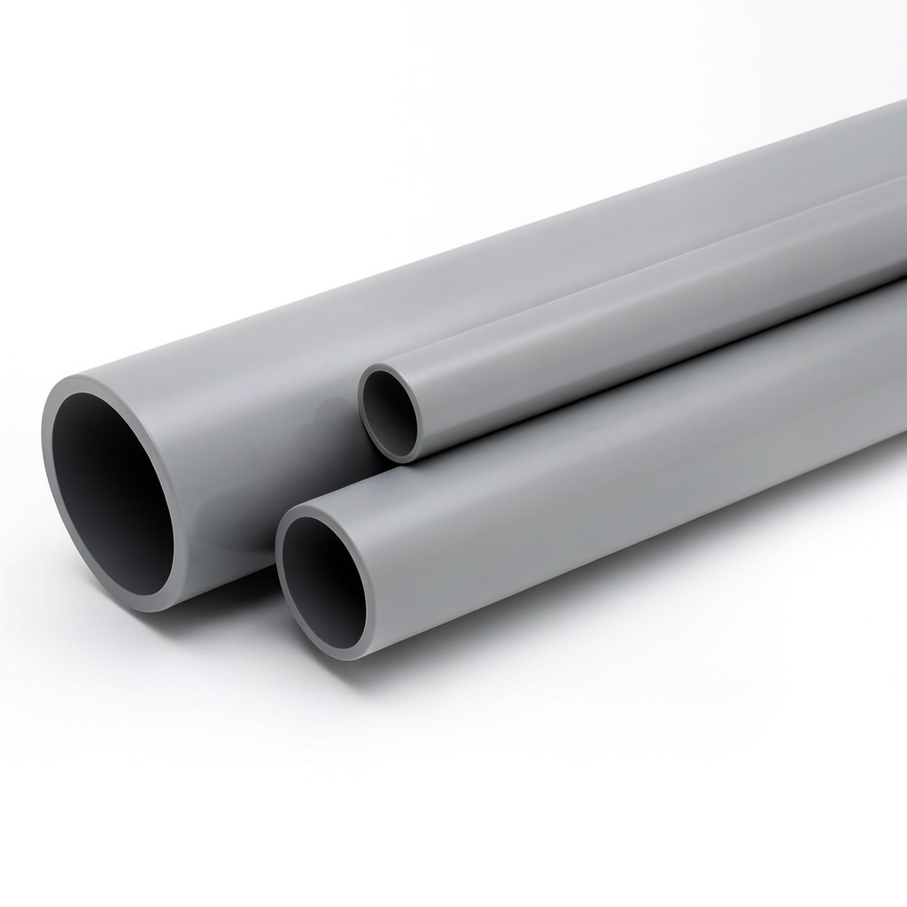 مواسير UPVC الوطني جدول 80 مقاس 2 إنش سمك 5.54 مم لون رمادي