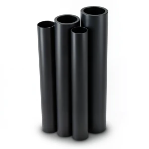 أنابيب HDPE PE 80 ضغط 10 بار قطر خارجي 1600 مم سمك 117.6 مم لون أسود