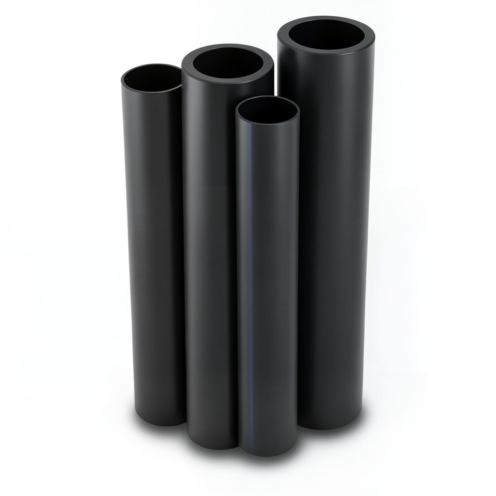 مواسير HDPE PE 80 ضغط 10 بار قطر خارجي 280 مم سمك 20.6 مم لون أسود