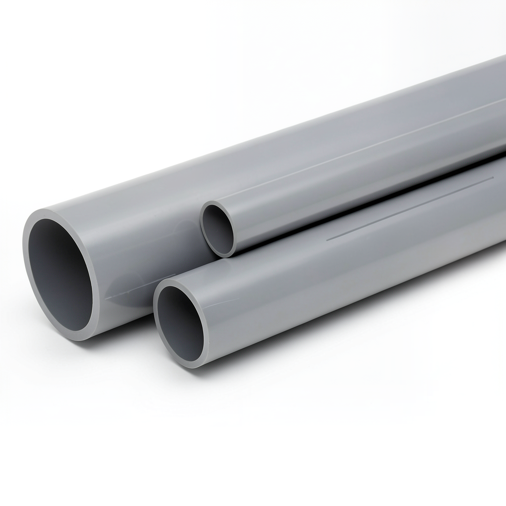 UPVC Pipes National Kham Schedule 80 Size 3 inch Thickness 7.62 mm Gray Colour