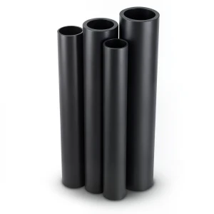 مواسير HDPE PE 100 ضغط 12.5 بار قطر خارجي 280 مم سمك 20.6 مم لون أسود