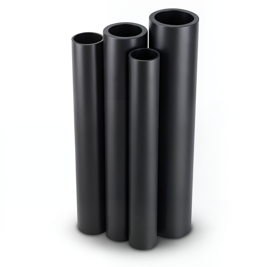 مواسير HDPE PE 100 ضغط 12.5 بار قطر خارجي 280 مم سمك 20.6 مم لون أسود