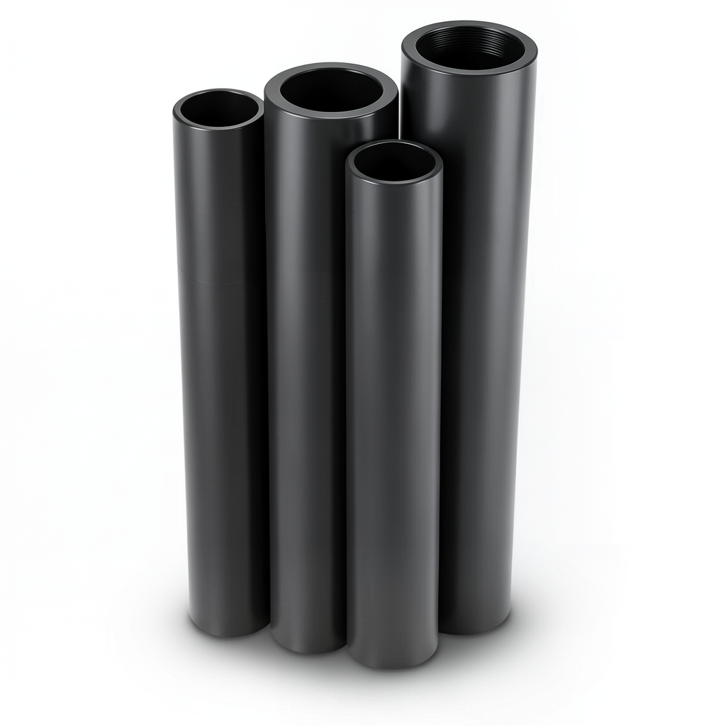 مواسير HDPE PE 80 ضغط 12.5 بار قطر خارجي 280 مم سمك 25.4 مم لون أسود