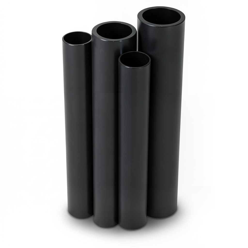 مواسير HDPE PE 80 ضغط 12.5 بار قطر خارجي 315 مم سمك 28.6 مم لون أسود