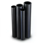 أنابيب HDPE PE 80 ضغط 12.5 بار قطر 1000 مم سمك 90.2 مم لون أسود