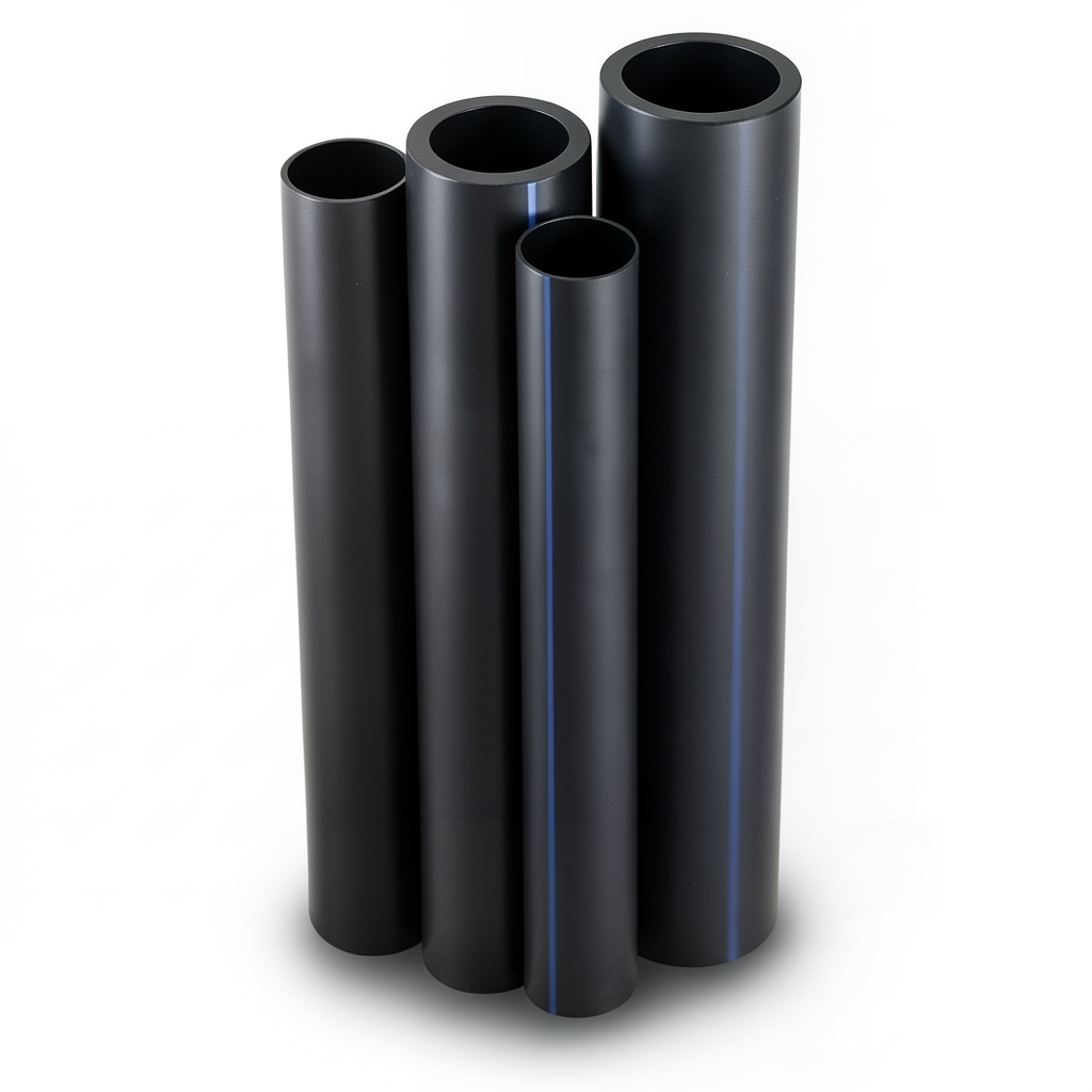 أنابيب HDPE PE 80 ضغط 12.5 بار قطر 1000 مم سمك 90.2 مم لون أسود