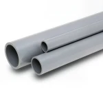 مواسير UPVC جدول 80 مقاس 5 إنش سمك 9.52 مم لون رمادي