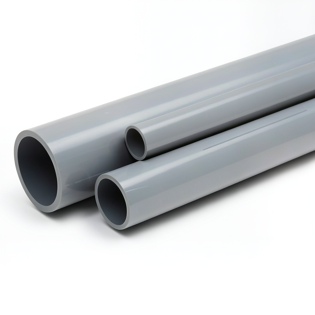 مواسير UPVC جدول 80 مقاس 6 إنش 10.97 مم لون رمادي