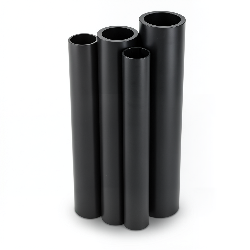 مواسير HDPE PE 80 ضغط 12.5 بار قطر خارجي 450 مم سمك 40.9 مم لون أسود