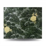 Italian Wall Covering Dark Green Color, Length 10 m, Width 0.73 m, Model 24040