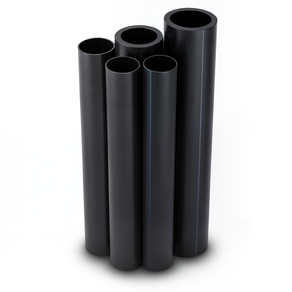 Al-Rajhi HDPE Pipes PE 80 Pressure 12.5 Bar Outside Diameter 560 mm Thickness 50.8 mm Black