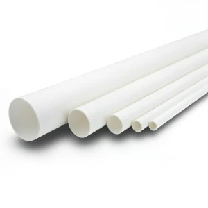 مواسير UPVC ضغط 21.7 بار مقاس ½ 1 إنش سمك 3.58 مم لون أبيض