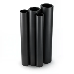 أنابيب HDPE PE 80 ضغط 12.5 بار قطر خارجي 710 مم سمك 64.5 مم أسود