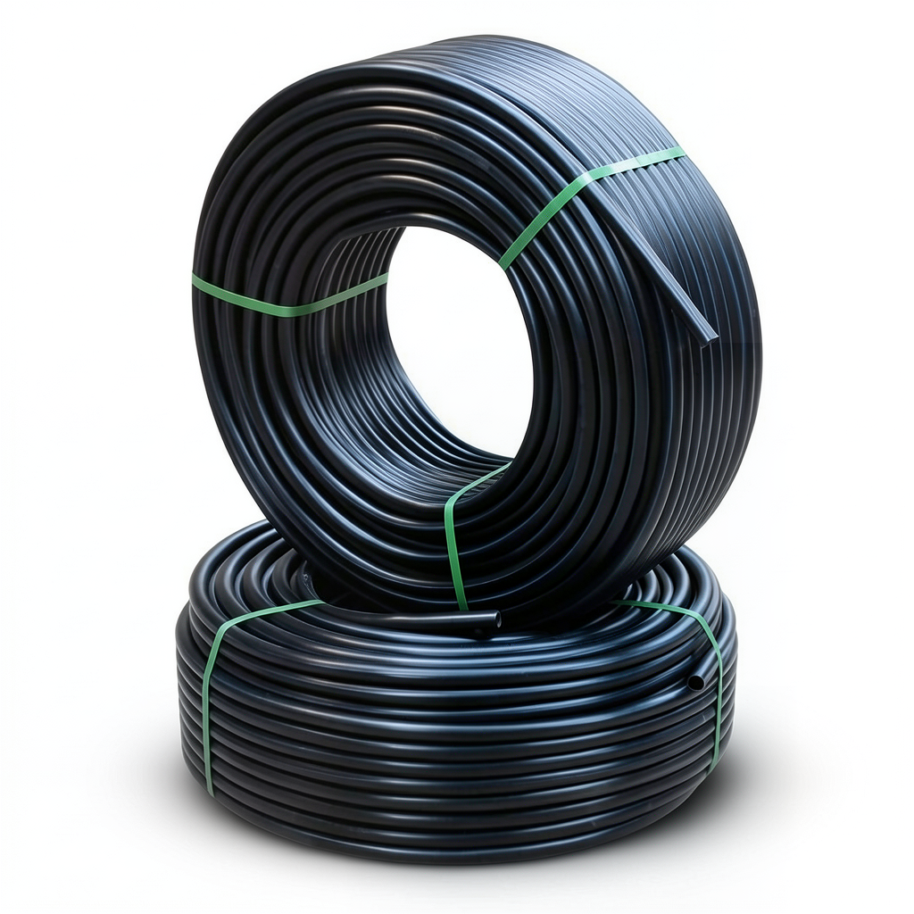 أنابيب HDPE الراجحي PE 100 ضغط 16 بار قطر خارجي 25 مم سمك 2.3 مم لون أسود