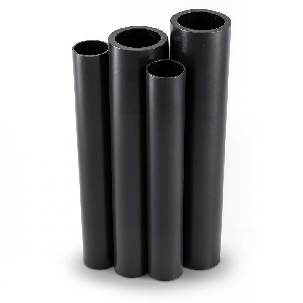 Al-Rajhi HDPE Pipes PE 63 Pressure 6 Bar OD 560 mm Thickness 31.7 mm Black