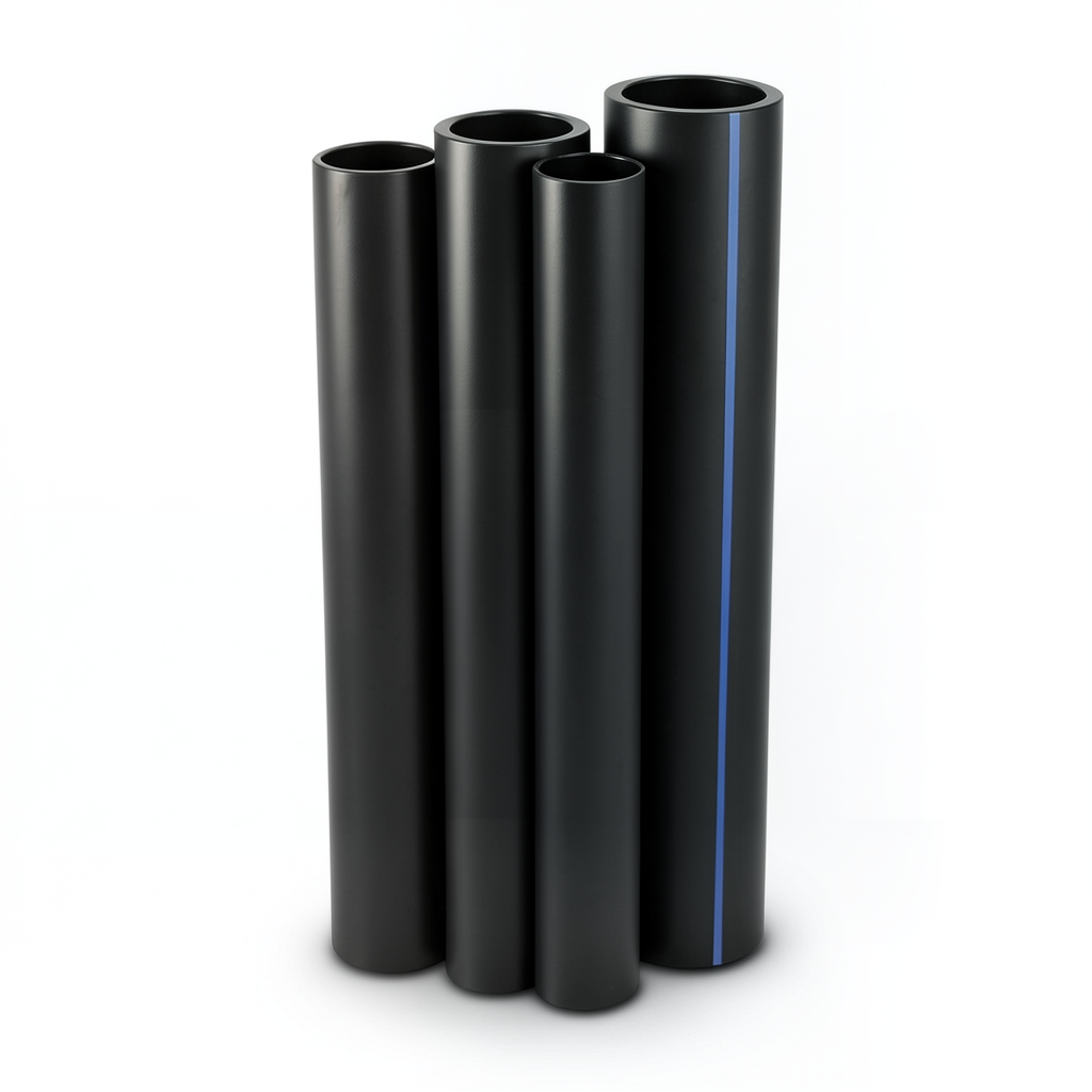 Al-Rajhi HDPE Pipes PE 63 Pressure 6 Bar Diameter 710 mm Thickness 40.2 mm Black