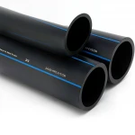 أنابيب HDPE السعودي  PE 100 ضغط 6 بار قطر خارجي 160 مم سمك 6.2 مم لون اسود