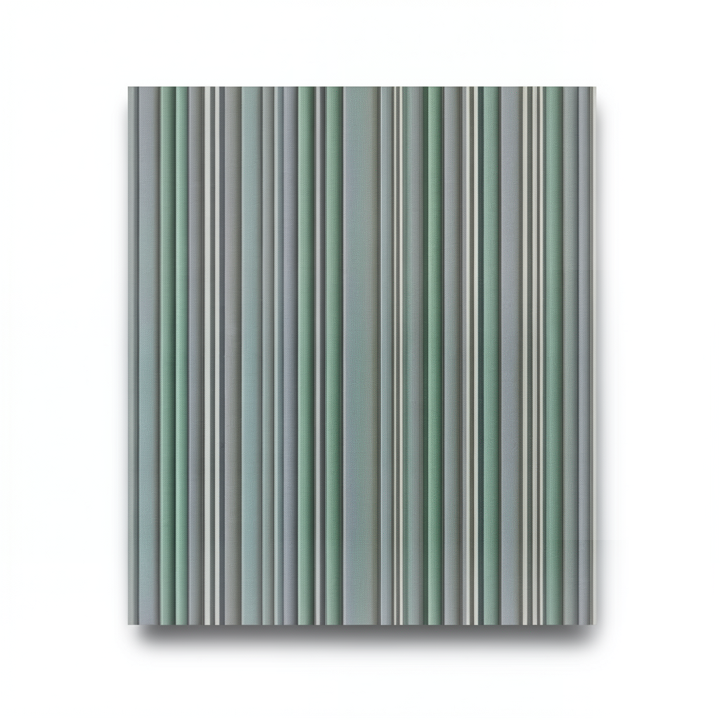Italian Striped Wallpaper 10m×1.06m Gray to Green, Model Z21811