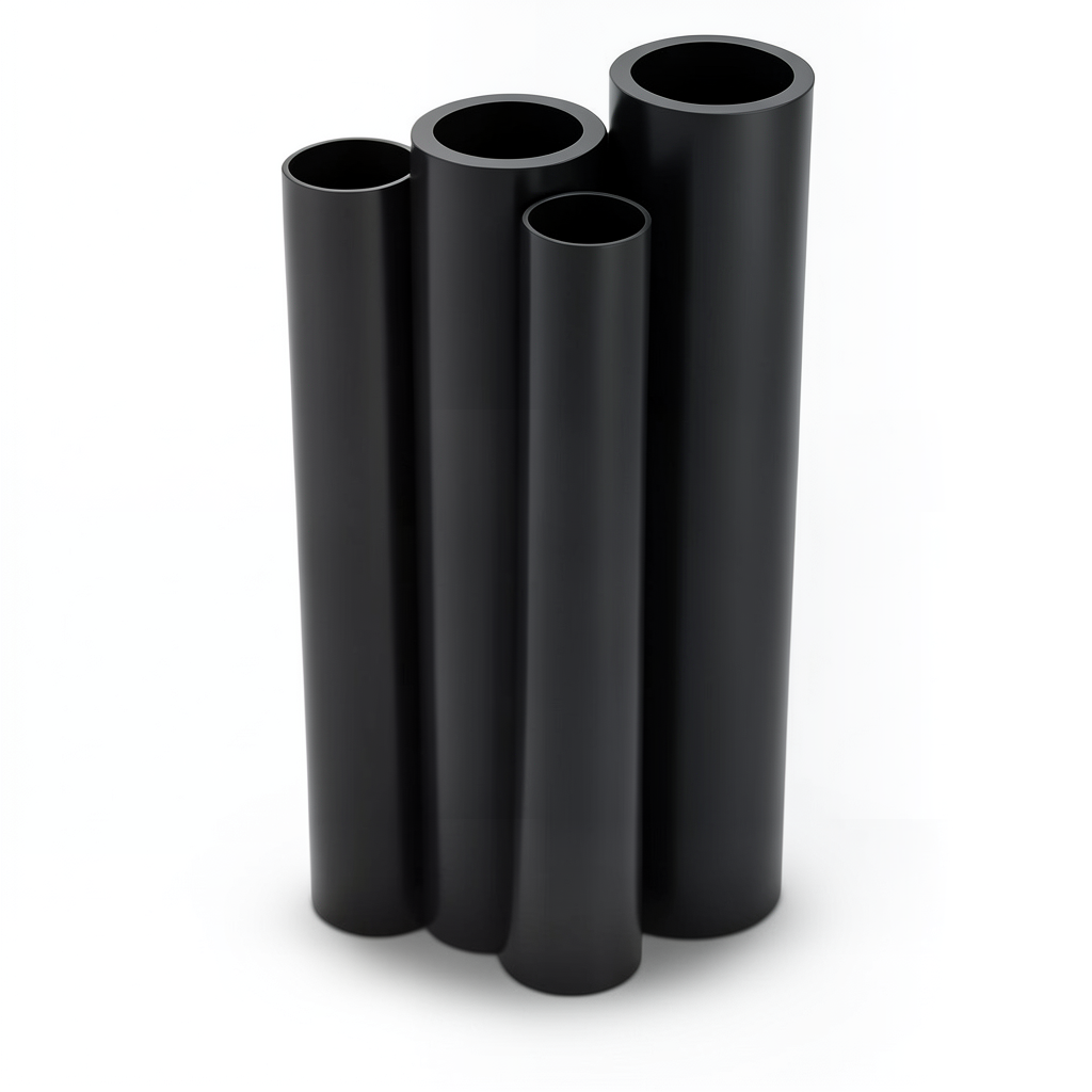 HDPE Pipes PE 63 Pressure 6 Bar 1000 mm Diameter 56.7 mm Thickness Black