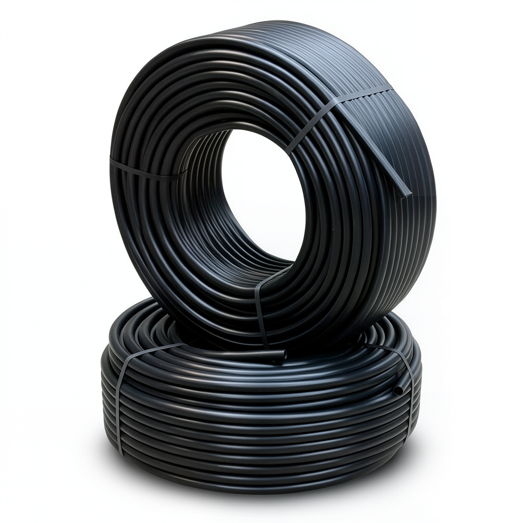 أنابيب HDPE PE 100 ضغط 16 بار قطر خارجي 32 مم سمك 3 مم لون أسود
