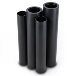 أنابيب HDPE PE 63 ضغط 10 بار قطر 140 مم سمك 12.7 مم لون أسود