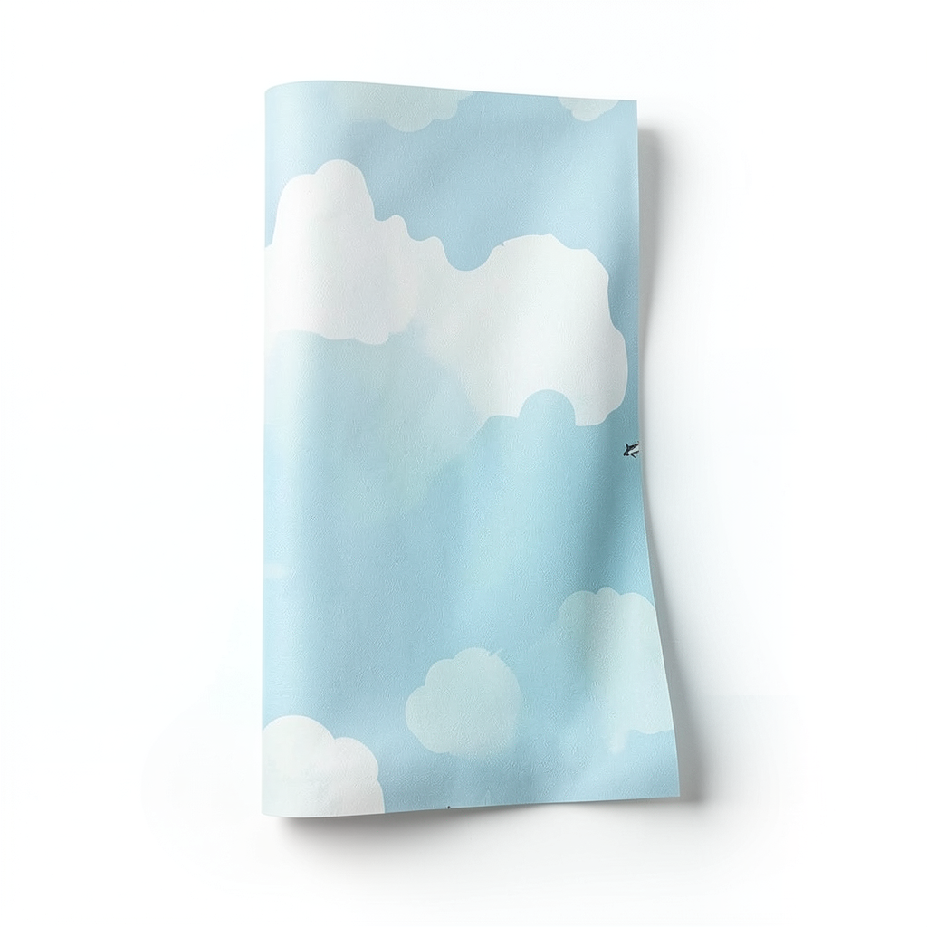 Youth and Children Wallpaper Light Blue 10m x 0.53m, Model 70237