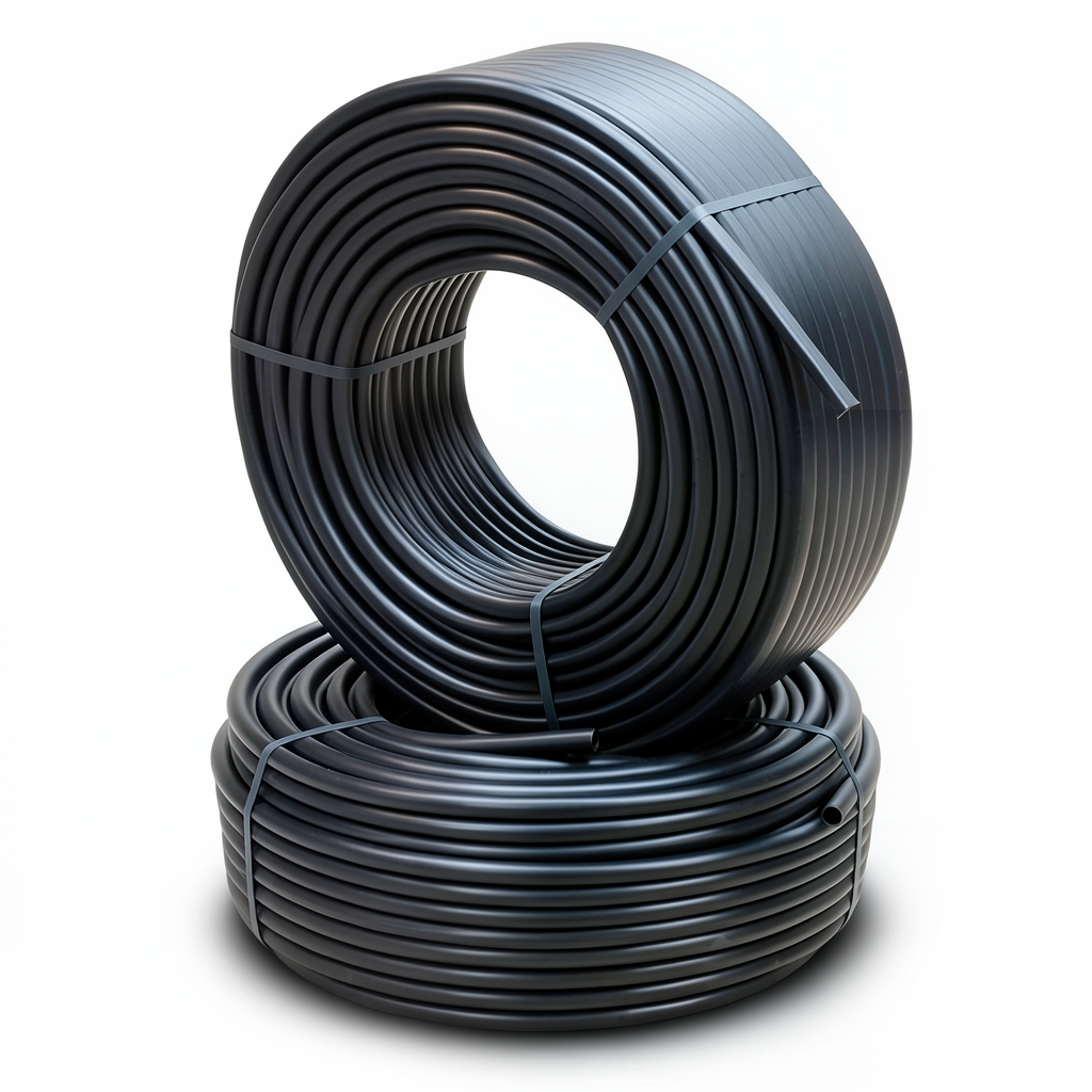 أنابيب HDPE PE 100 ضغط 16 بار قطر خارجي 40 مم سمك 3.7 مم لون أسود
