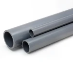 مواسير UPVC جدول 80 مقاس 1 إنش سمك 4.55 مم لون رمادي