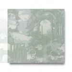 Italian Wall Decoration Grayish-green Color, 10m x 1.06m, Model Z44932