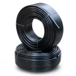 أنابيب HDPE الراجحي PE 80 ضغط 12.5 بار قطر خارجي 75 مم سمك 6.8 مم لون أسود