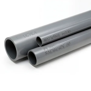 UPVC Pipes National Kham Schedule 80 Size 4 inch Thickness 8.56 mm Gray Colour | AL-Hussaini trading Est.