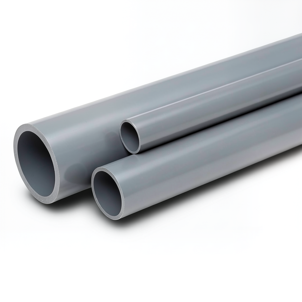 UPVC Pipes Schedule 80 Size 5 inch 9.52 mm Gray Colour