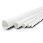 مواسير UPVC ضغط 21.7 بار مقاس ½ 1 إنش سمك 3.58 مم لون أبيض