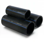 مواسير HDPE  شركة انظمة الأنابيب PE 100 ضغط 6 بار قطر خارجي 280 مم سمك 10.7 مم لون اسود
